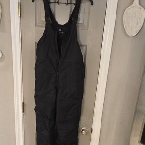 All in Motion Black Winter Bib Overalls